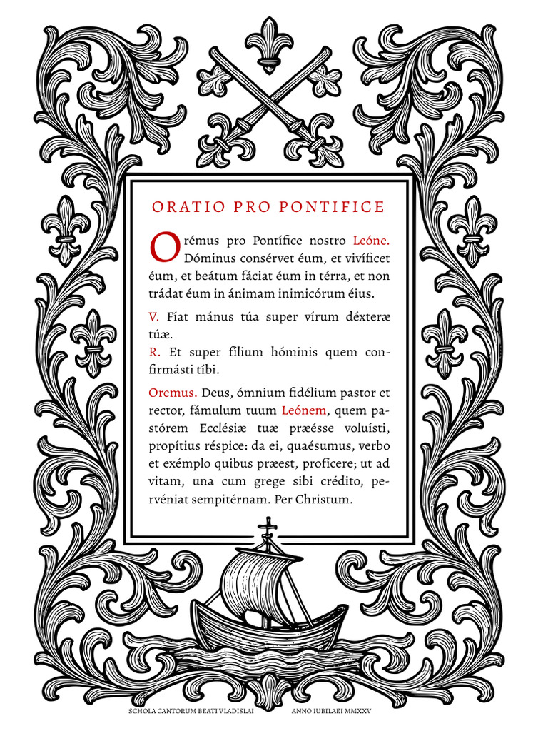 Oratio Pro Pontifice - Leone | PDF