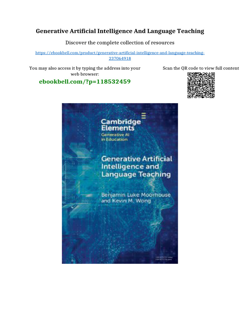 Generative Artificial Intelligence and Language Teaching Download Full ...