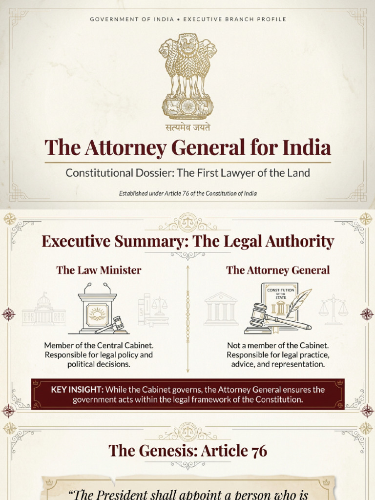 The Attorney General For India Constitutional Dossier | PDF