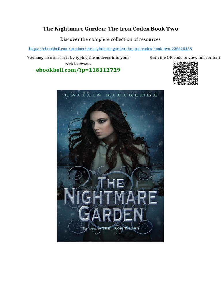 The Nightmare Garden: The Iron Codex Book Two Full Access | PDF | Bible ...