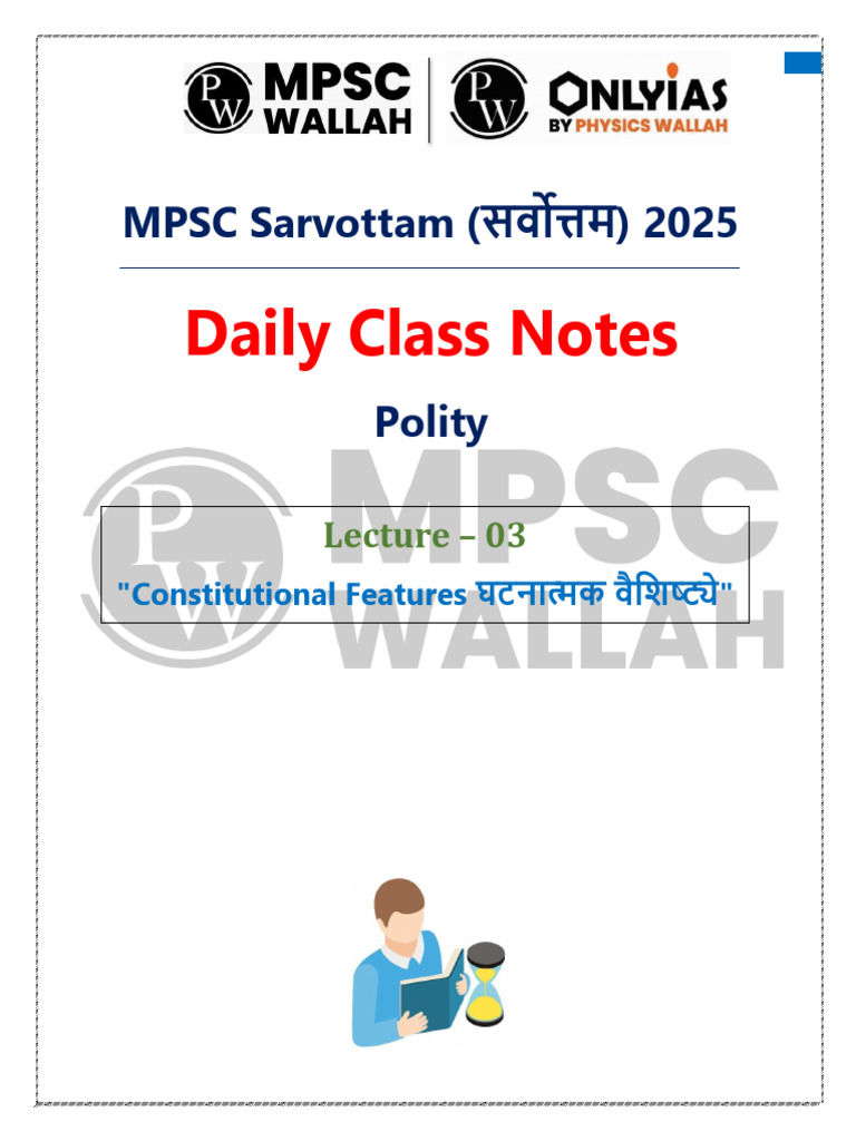 6777e6796cdb31de1b34ab25_##_Polity 03 Daily Class Notes (Marathi). | PDF