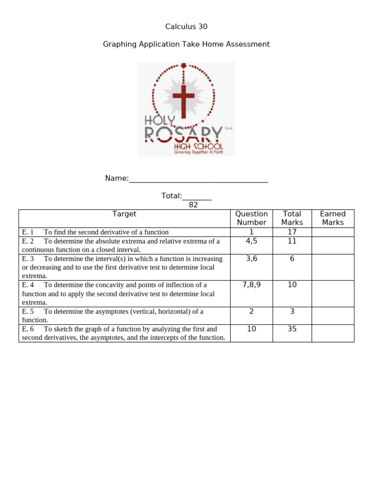 Graphing Application Take Home Assessment | PDF