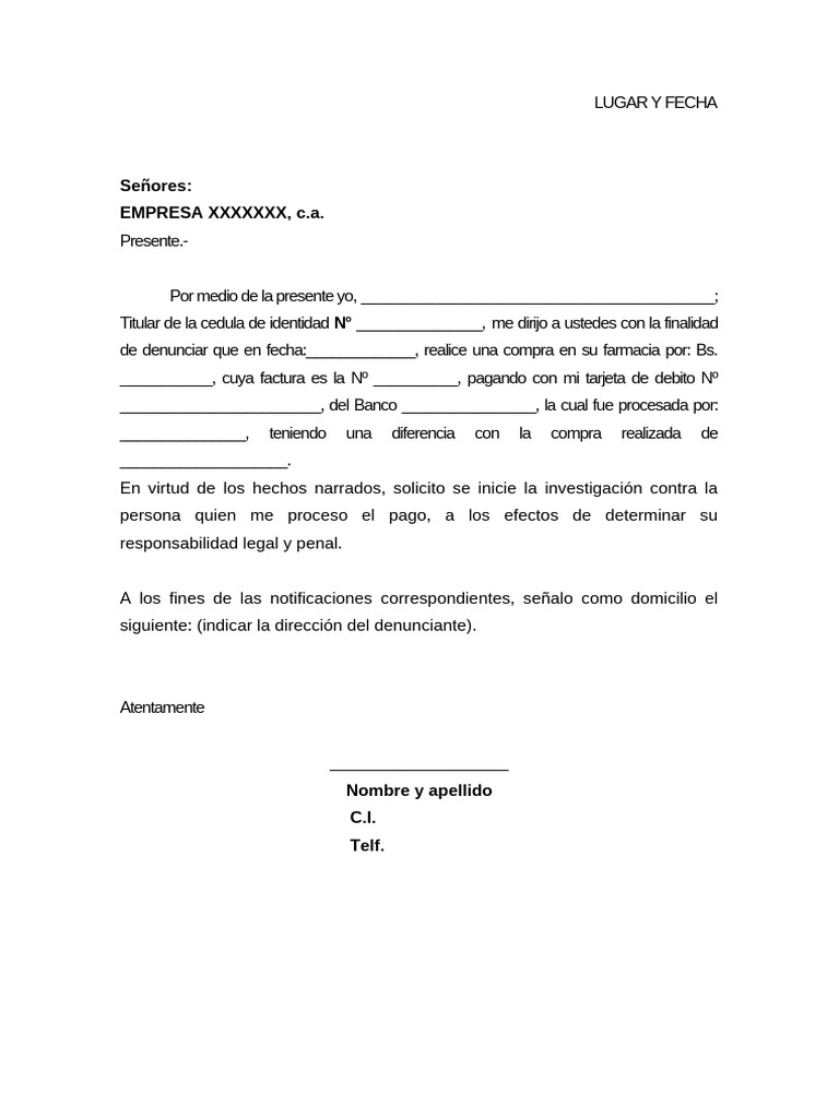 Denuncia Por Compra | PDF