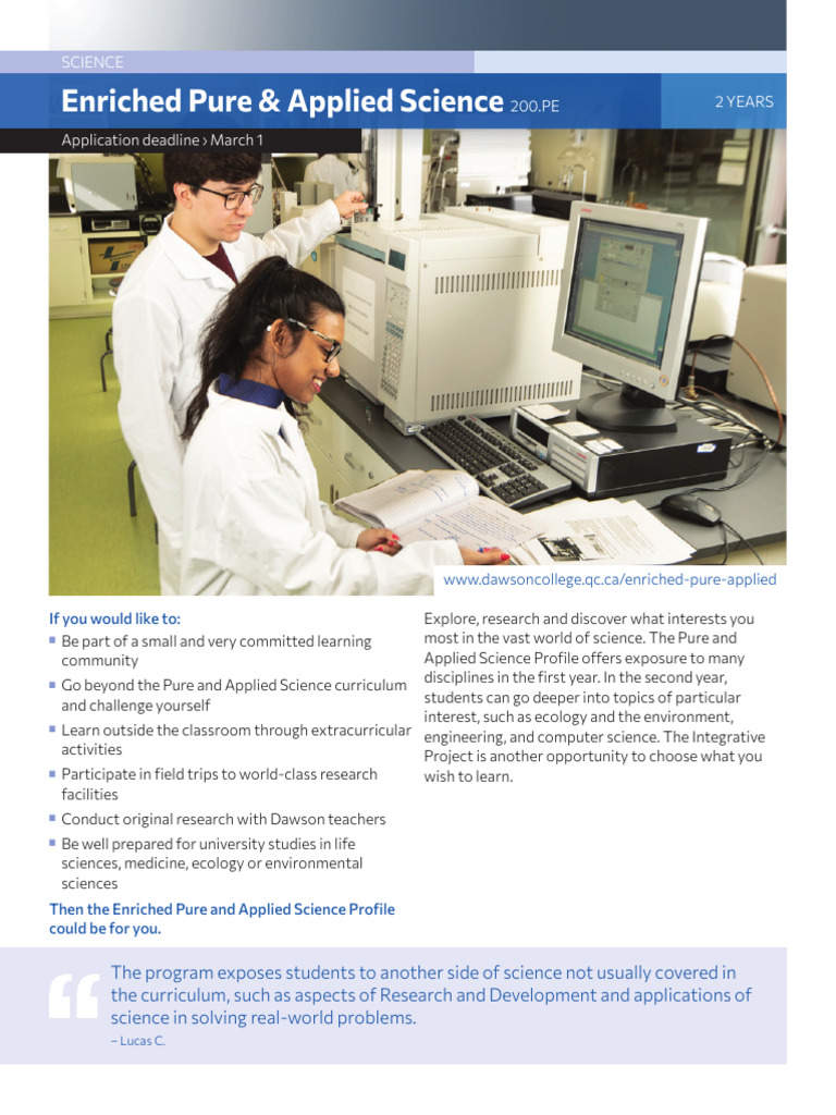 20250586 Dawson Dwsn Info Sheet Enriched Pure and Applied Science en ...