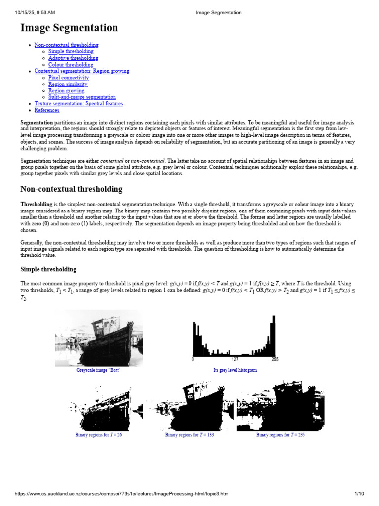 Image Segmentation | PDF | Image Segmentation | Multidimensional Signal ...