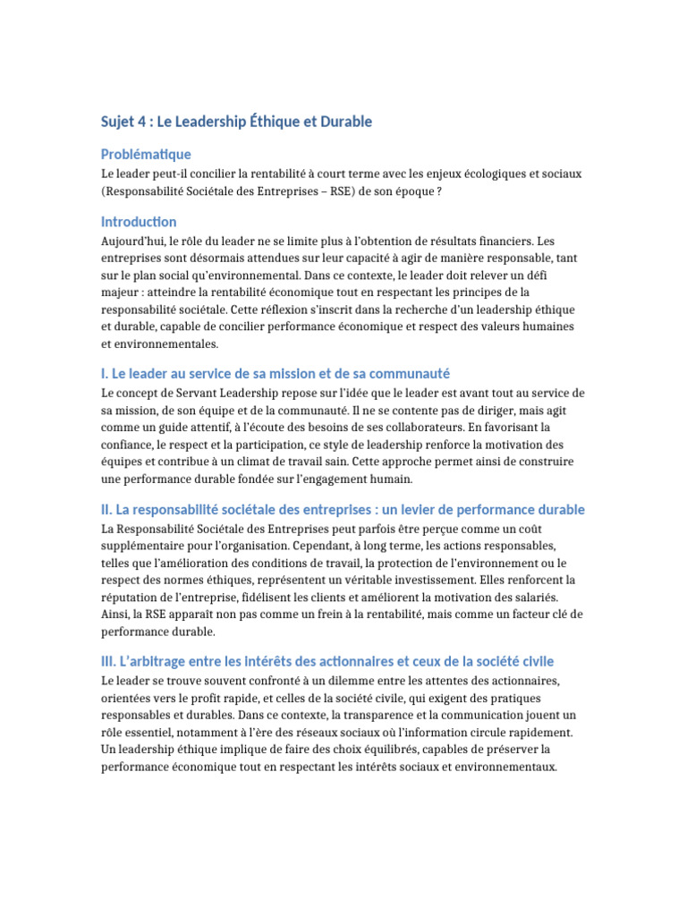 Devoir TC502 Betshina | PDF | Responsabilité sociétale des entreprises ...
