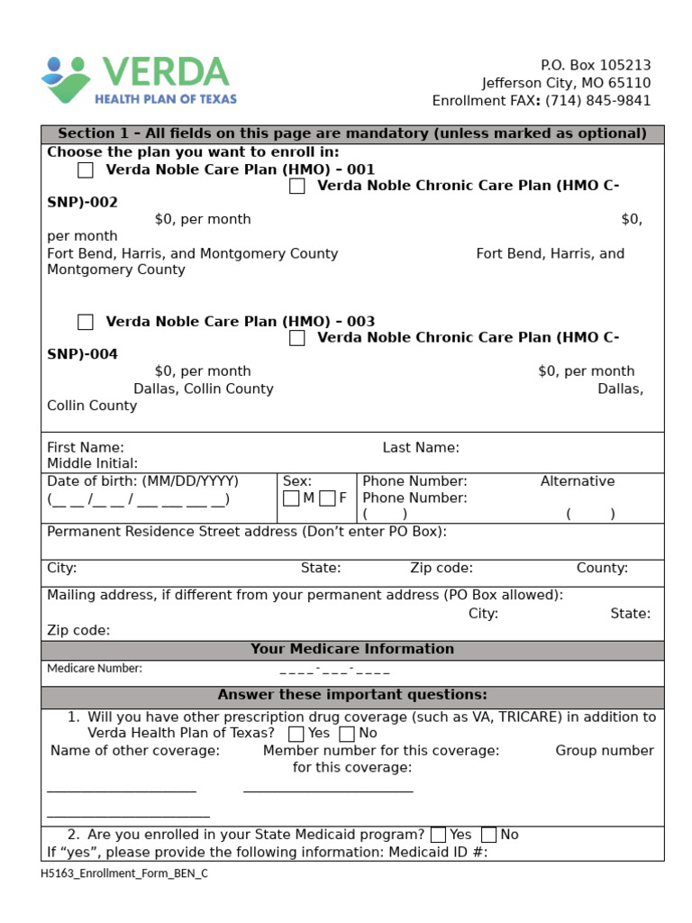 12.2025 Enrollment Form - BOTH Plans (002) - 1003-Version080425 - 3rd ...