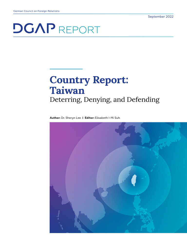DGAP Report 2022 00 en Taiwan | PDF | Taiwan | People's Liberation Army