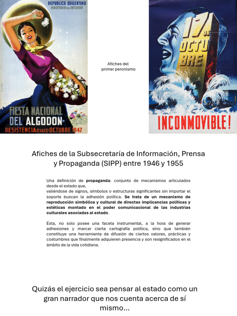 Afiches Del Peronismo | PDF | Los símbolos | Póster