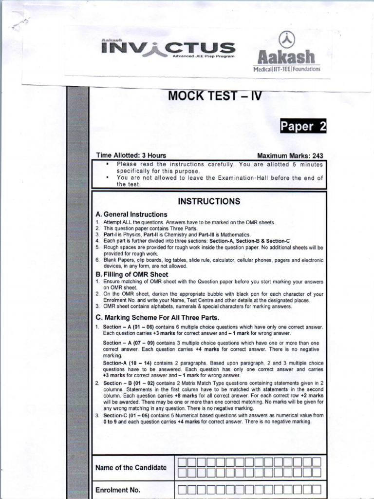 Mock Test 3 (Paper 2) | PDF