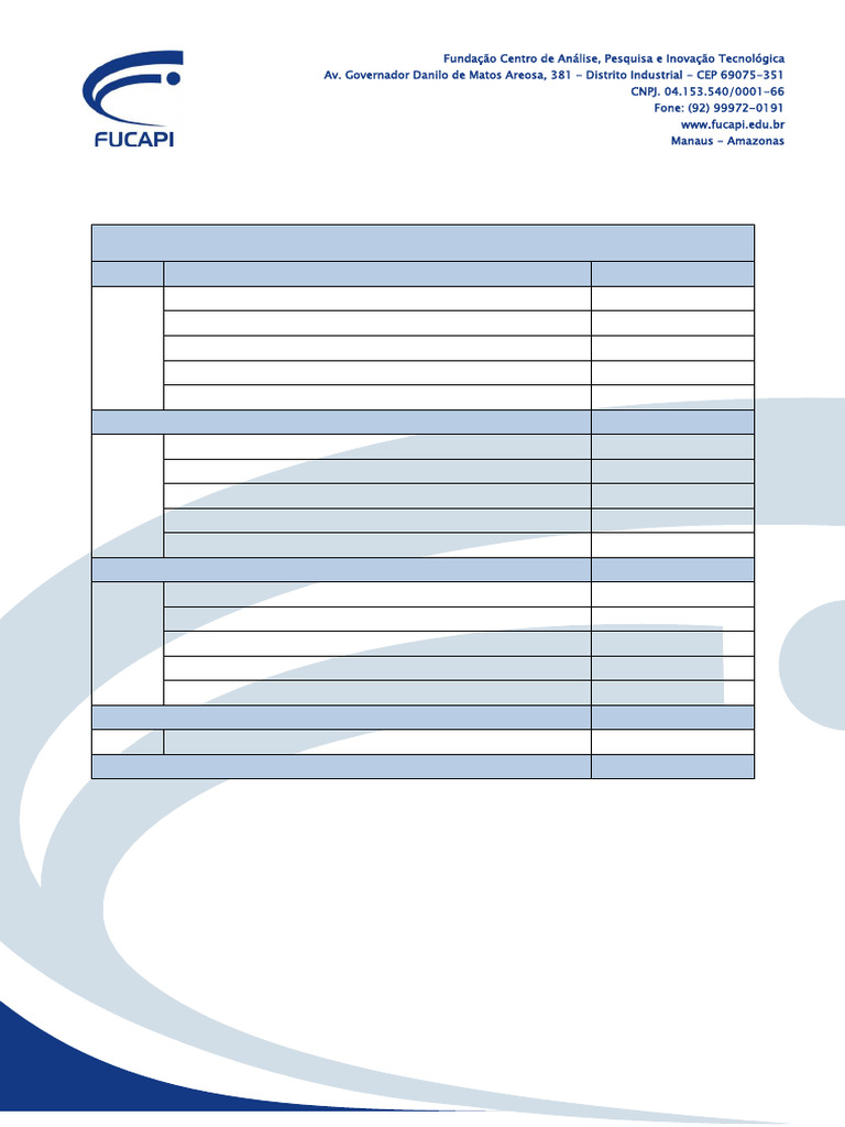 Matriz Curricular Técnico em Informática Com Ênfase em Programação ...