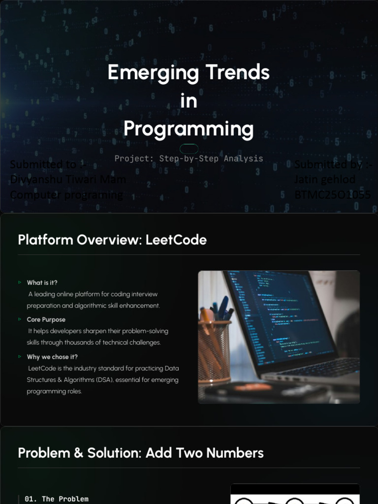 Emerging Trends in Programming Final | PDF
