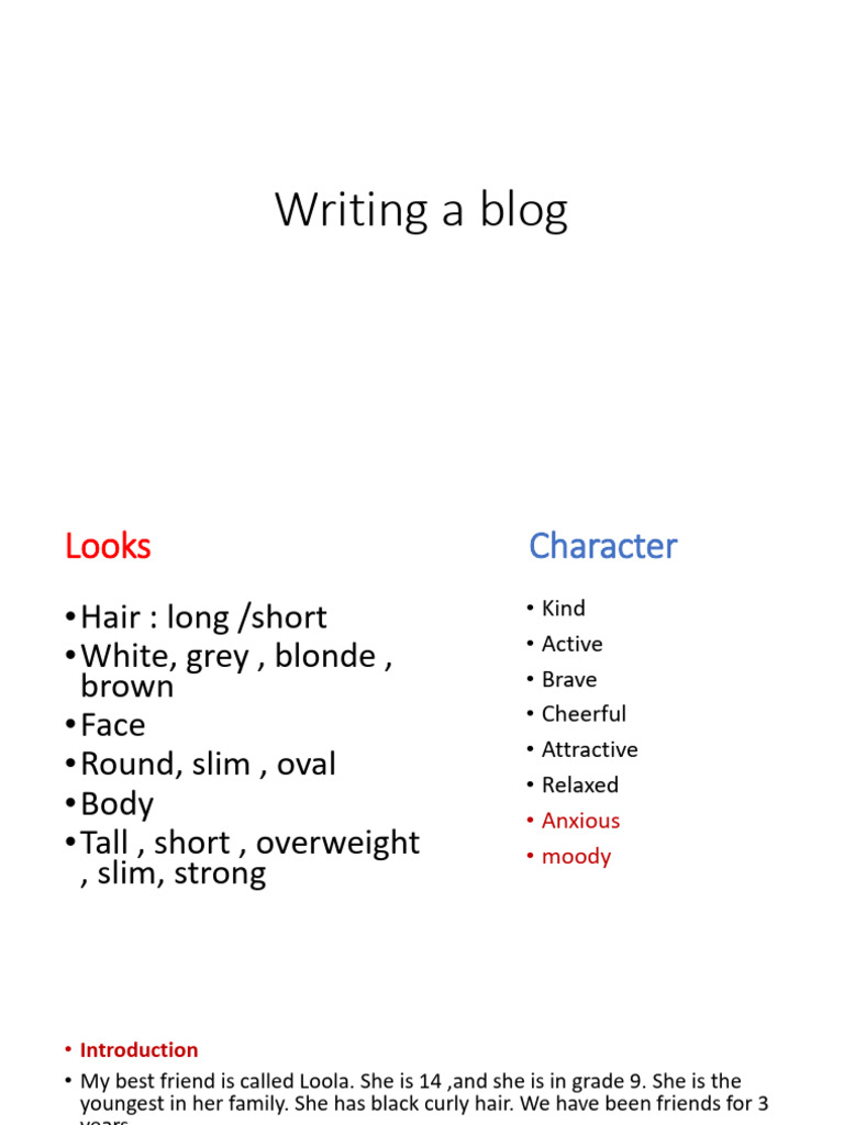 Writing A Blog | PDF