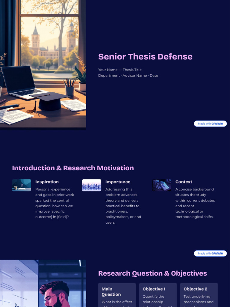 Senior Thesis Defense | PDF | Scientific Method | Methodology