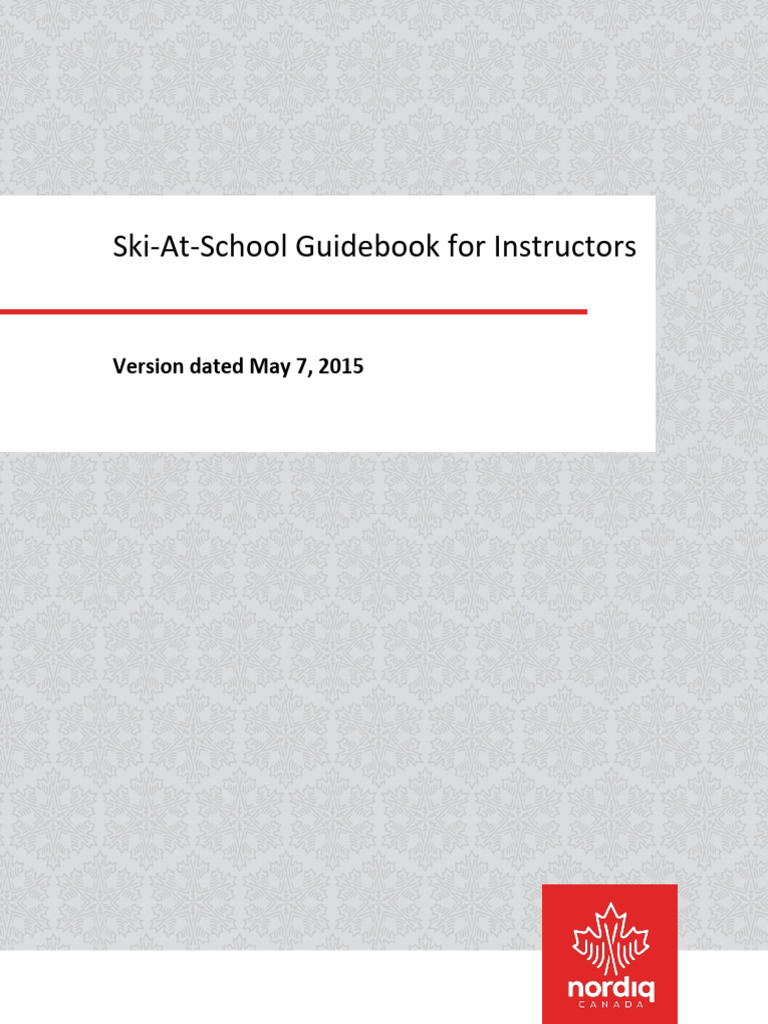 Ski at School Guidebook For Instructors | PDF | Ski | Individual Sports