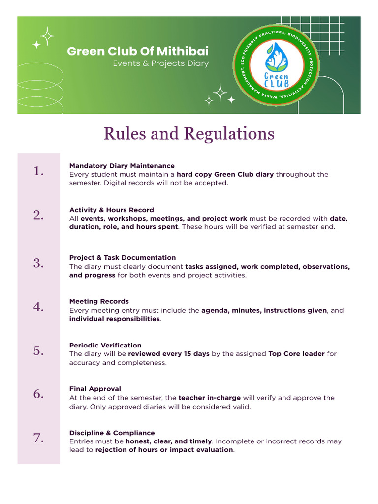 Diary Template GC (1) | PDF | Verification And Validation