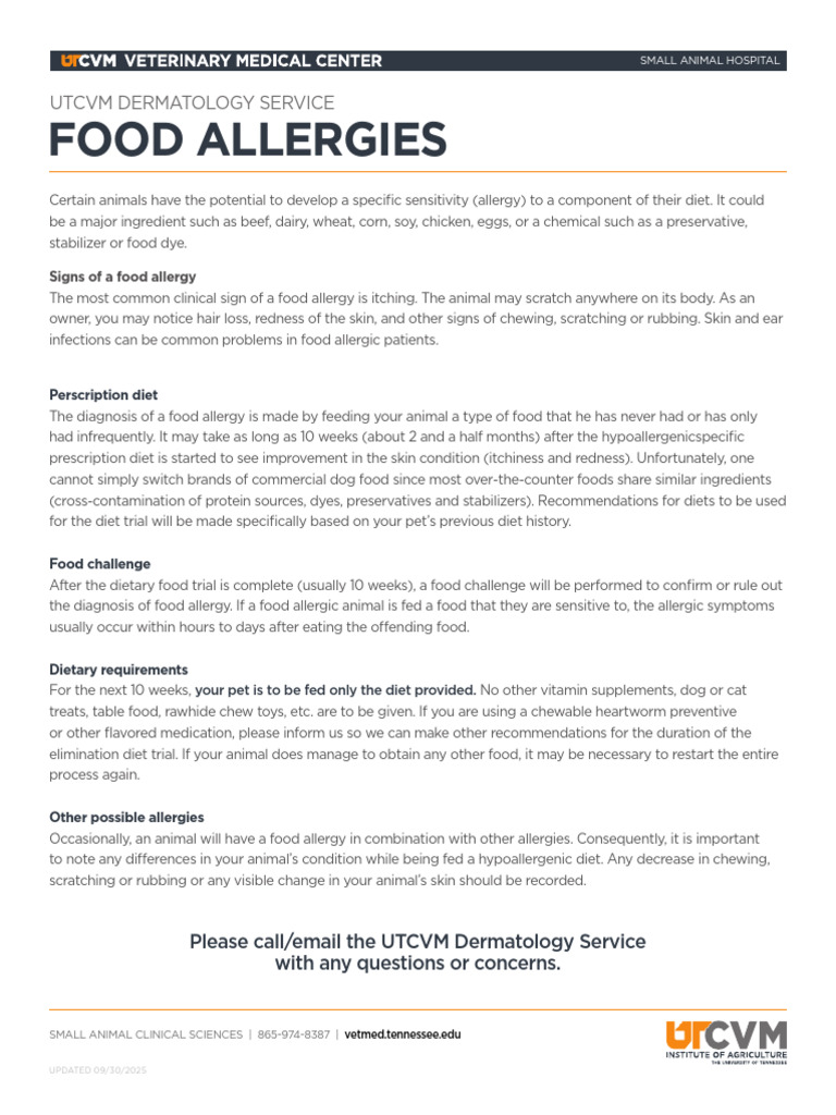 UTCVM Dermatology FoodAllergy | PDF | Allergy | Food Allergy