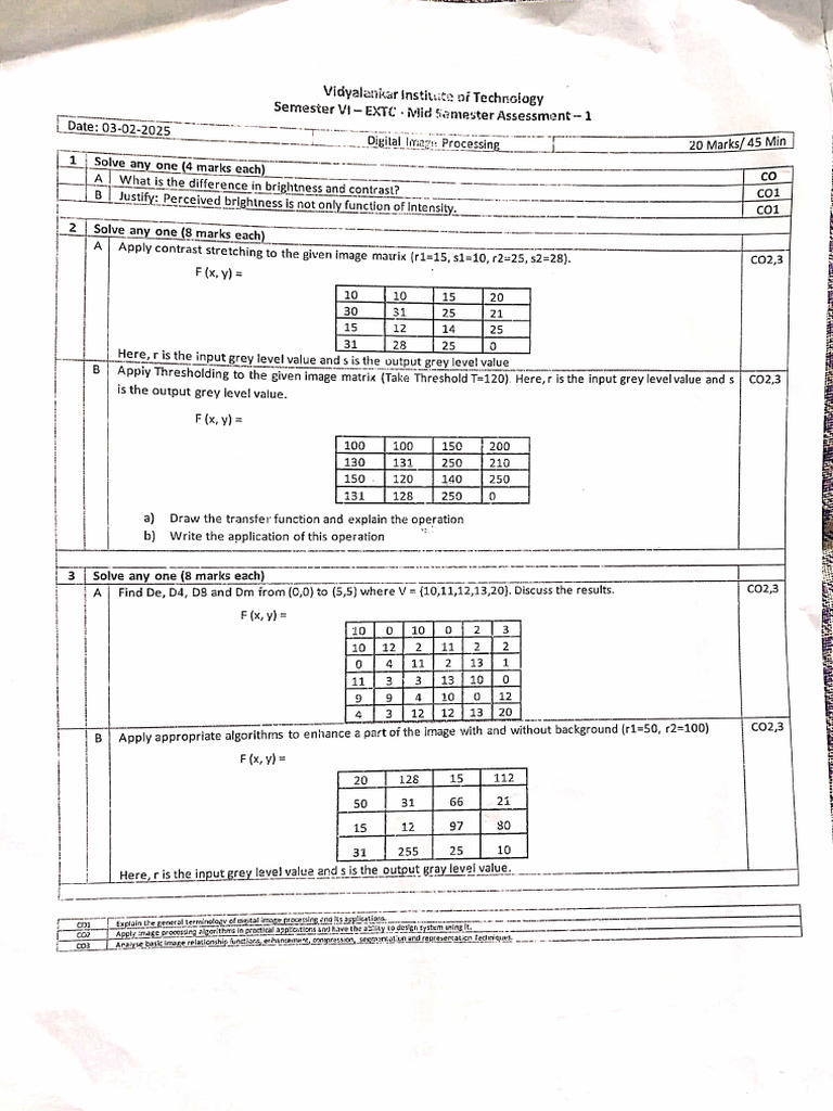 Dip Mse Paper | PDF