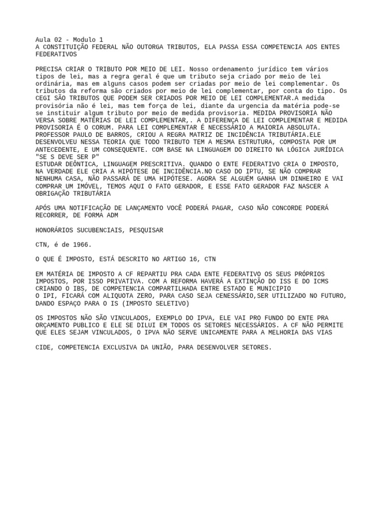 Aula 02 - Modulo 1 | PDF
