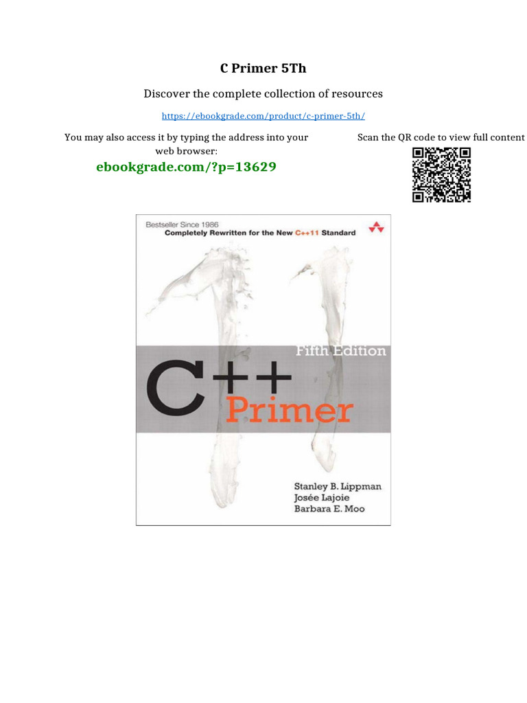 C Primer 5th Newest Edition 2025 | PDF | Intellectual Property