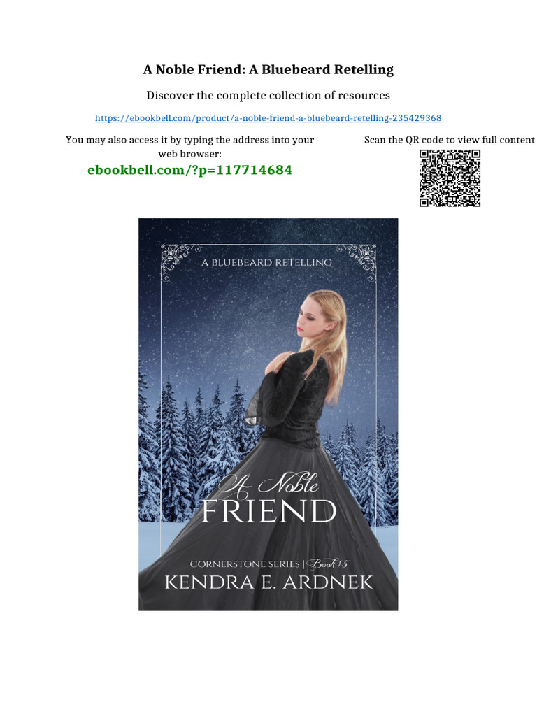 A Noble Friend: A Bluebeard Retelling Available Instanly | PDF ...