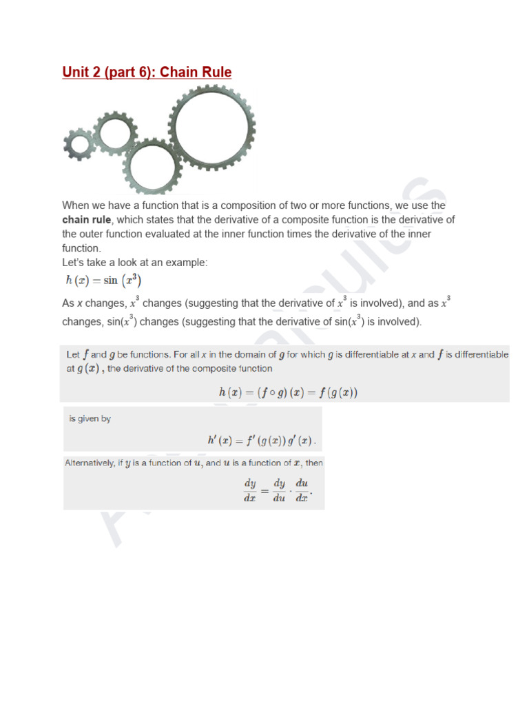 3.2 - Chain Rule | PDF