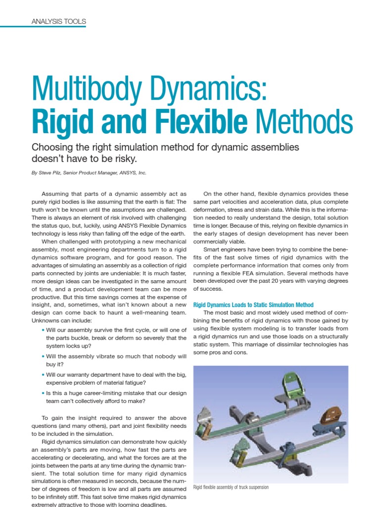 Multibody Dynamics: Rigid vs Flexible | PDF | Business | Computers