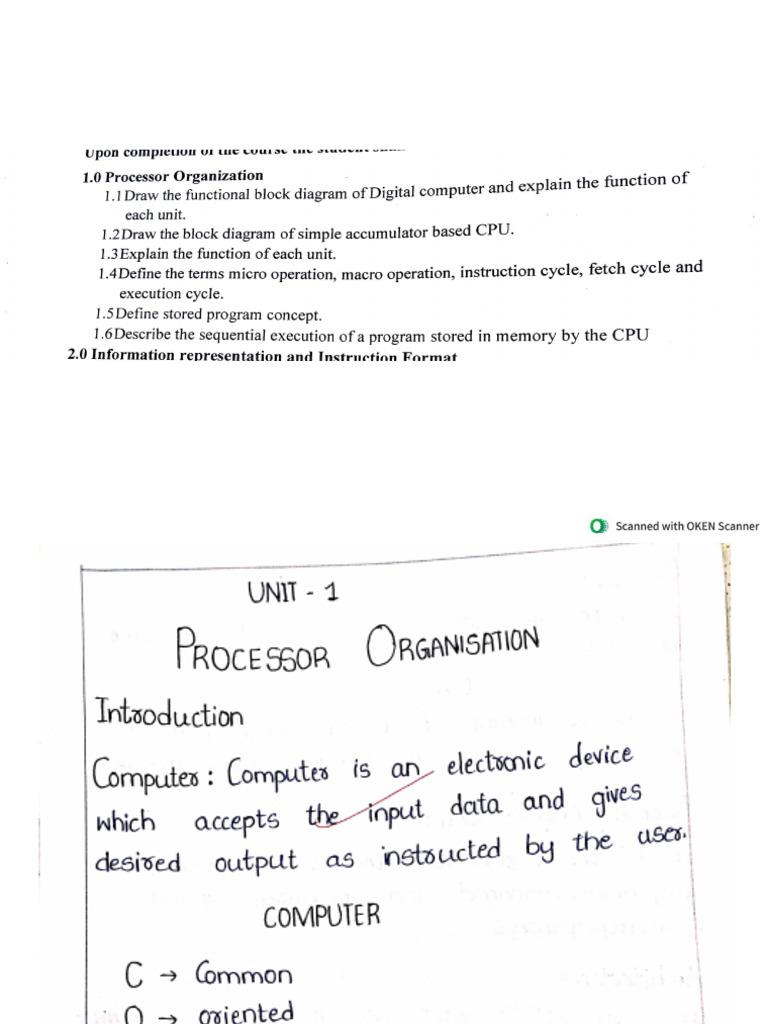 CA Unit-1 | PDF