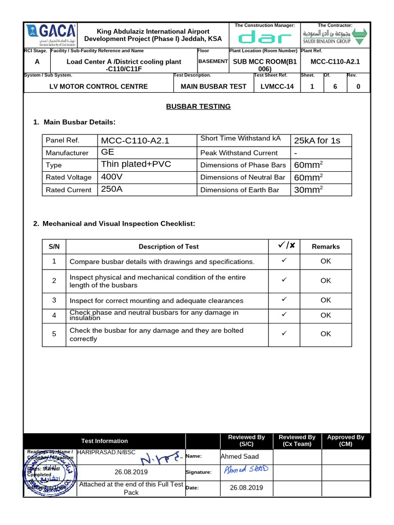 Busbar | PDF | Electric Power | Electrical Engineering