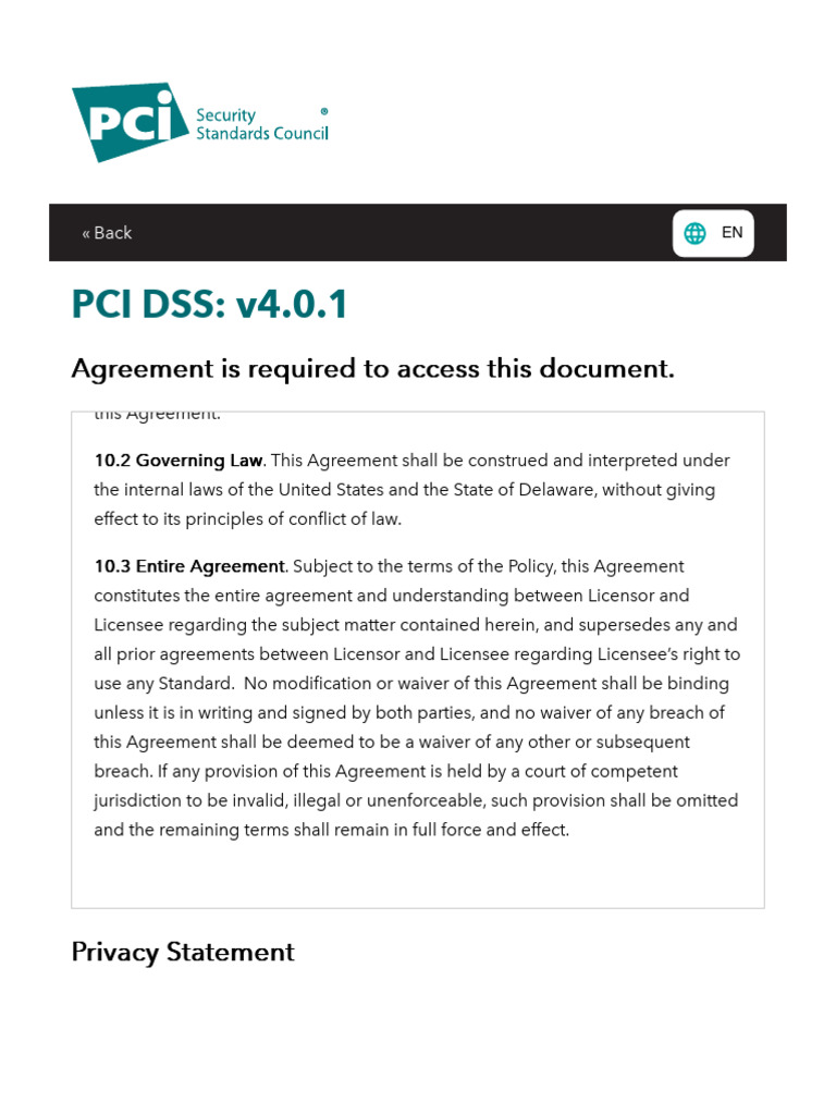 Official PCI Security Standards Council Site - Document | PDF | License ...