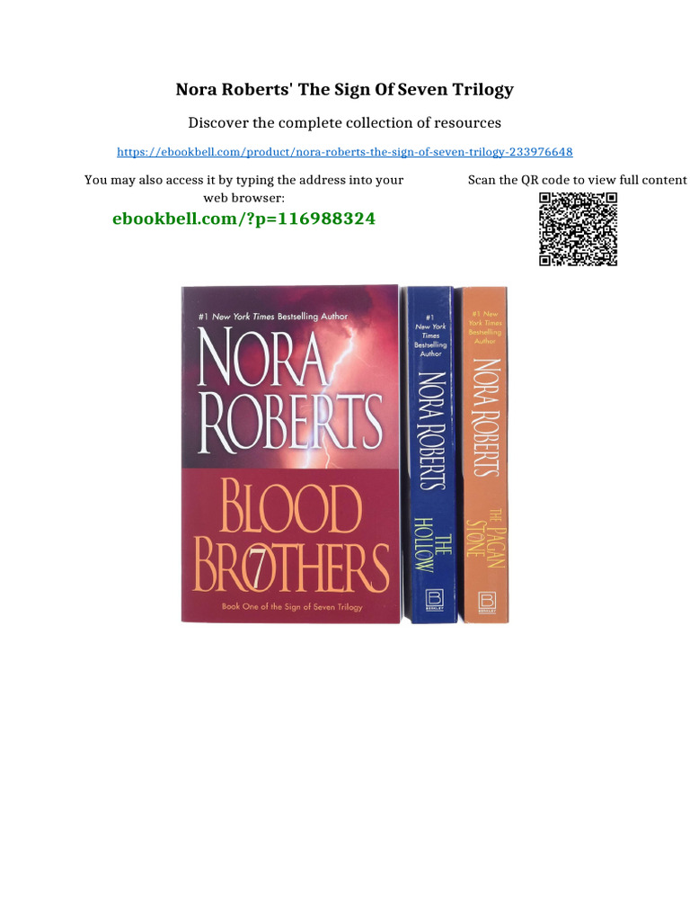 Nora Roberts' The Sign of Seven Trilogy Ready To Read | PDF | Hispanic ...