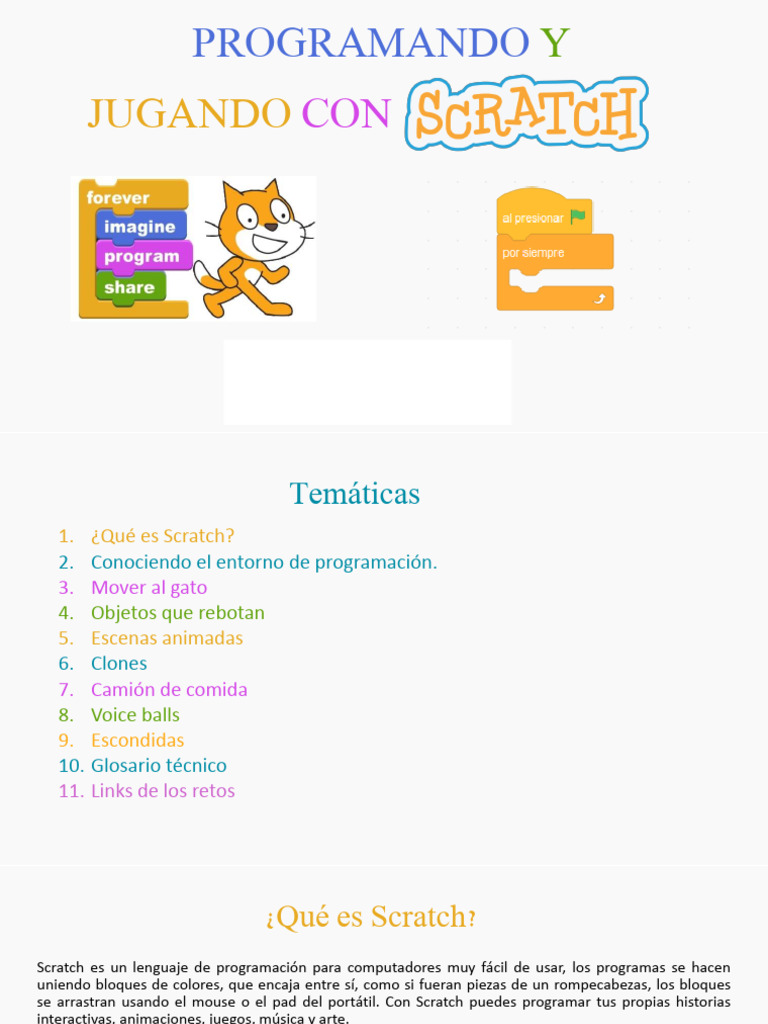 Guía de Scratch | PDF | Scratch (lenguaje de programación)