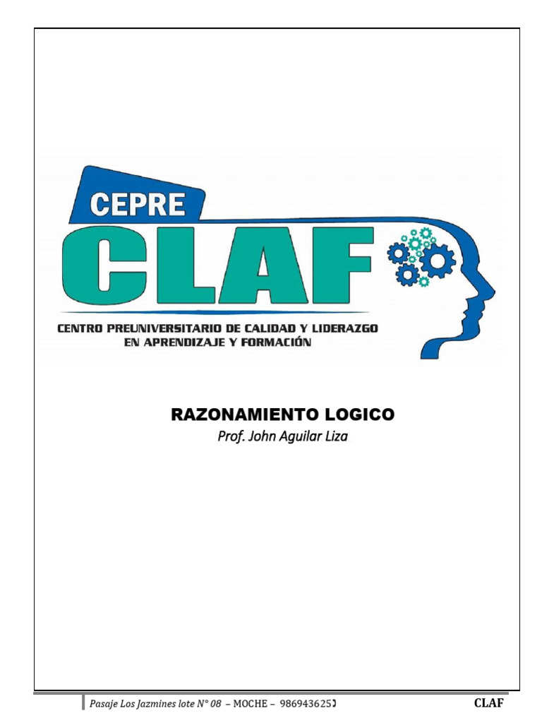 Formalizacion Claf | PDF | Proposición | Teoría