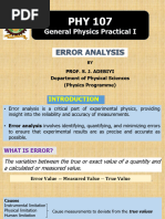 Error Analysis in Class 11 Physics | PDF