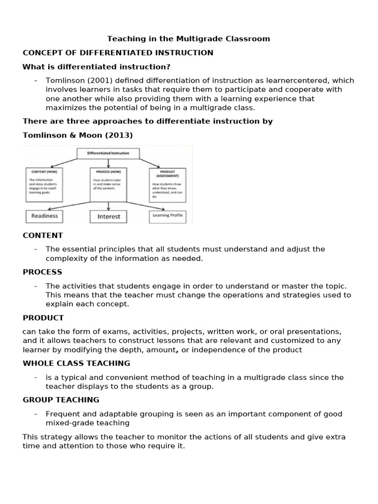 Teaching in The Multigrade Classroom | PDF | Differentiated Instruction ...