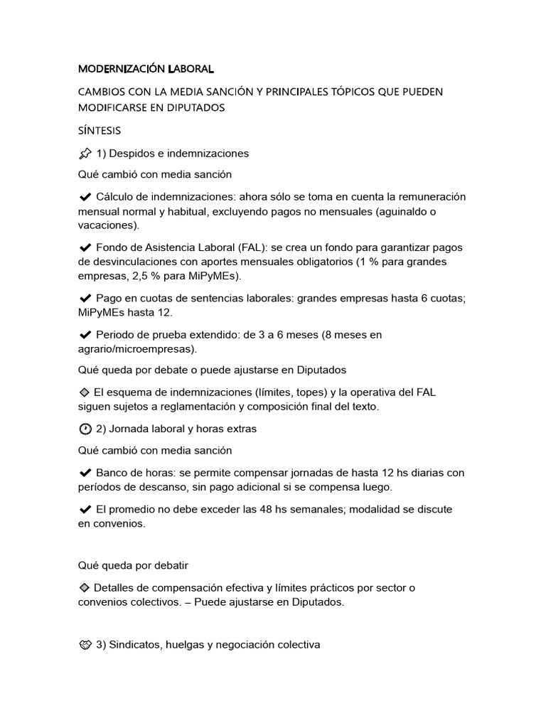 Reforma Laboral | PDF | Derecho laboral | Salario