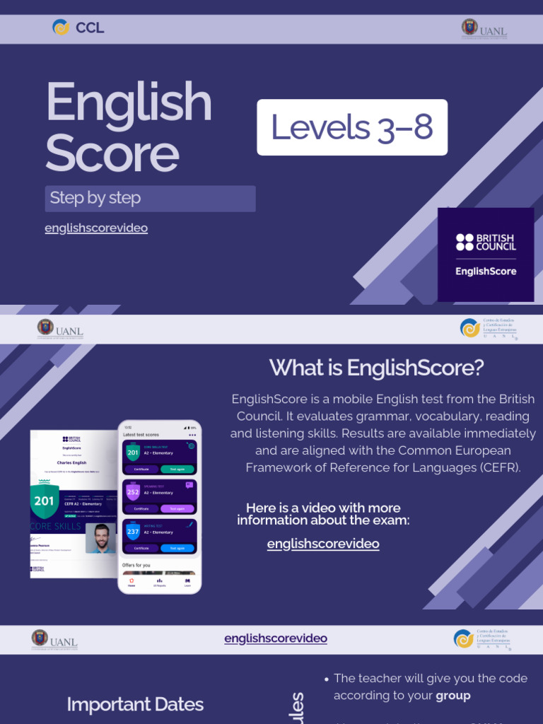 English Score Levels 3-8 | PDF | Vocabulary | Human Communication