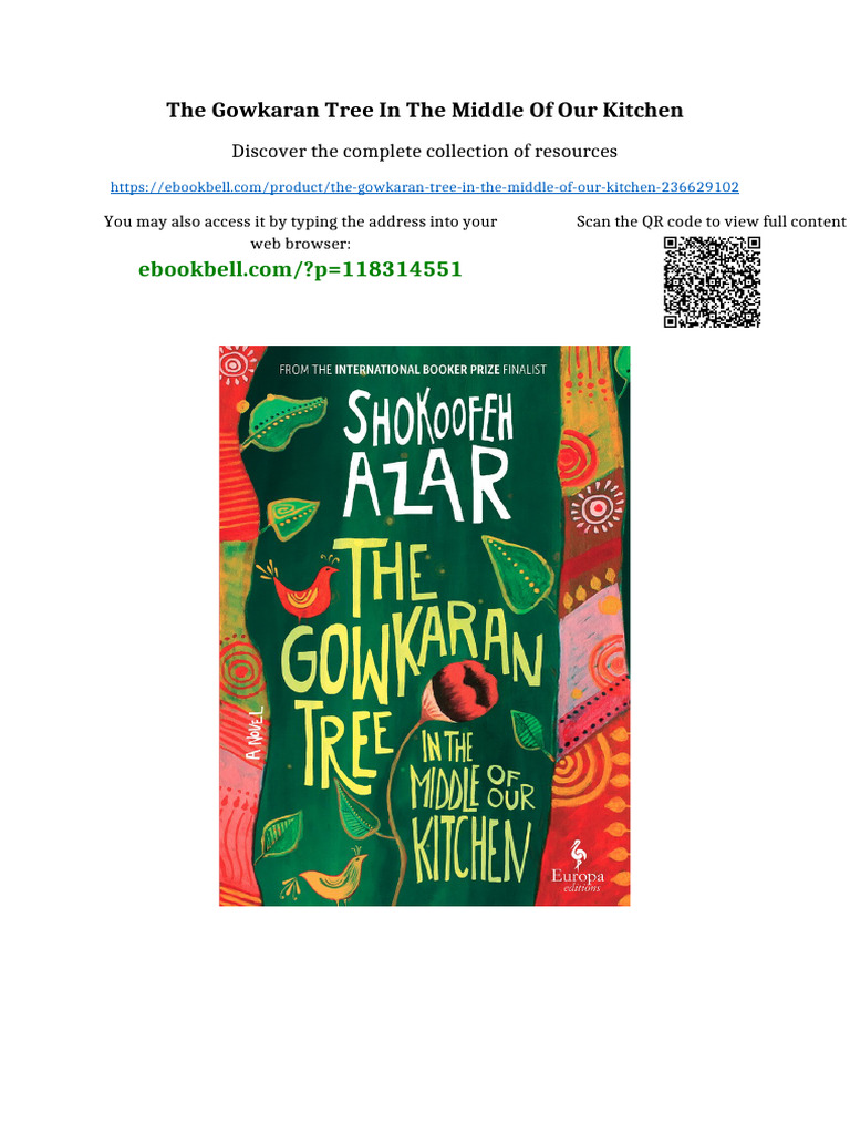 The Gowkaran Tree in The Middle of Our Kitchen Digital Download | PDF ...
