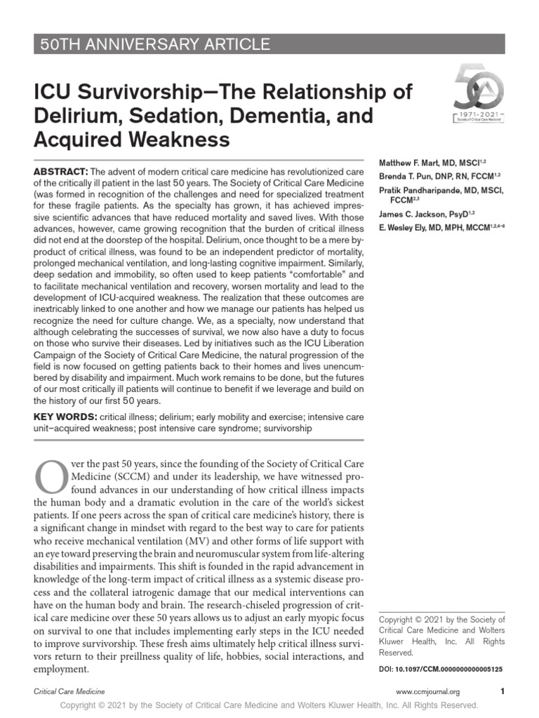 1_5069288301047841190 | PDF | Intensive Care Medicine | Intensive Care Unit