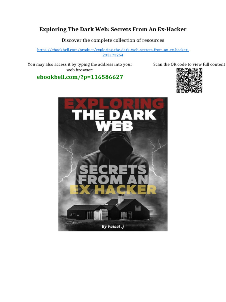 Exploring The Dark Web: Secrets From An Ex-Hacker No Waiting Time | PDF ...