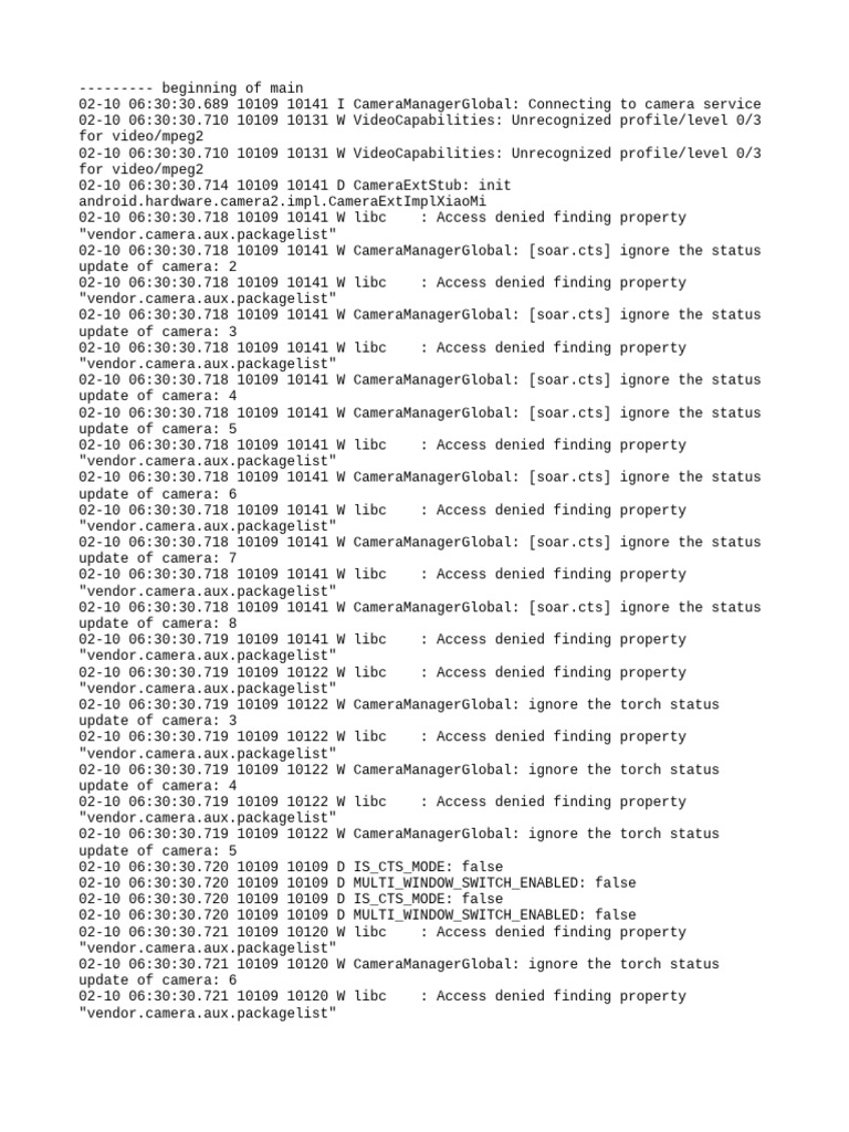Log Cat 1770679830629 | PDF | Codec | Computing