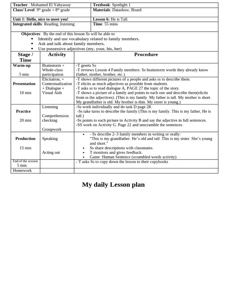 Unit 1Lesson 6_032956 | PDF | Reading Comprehension | Applied Linguistics