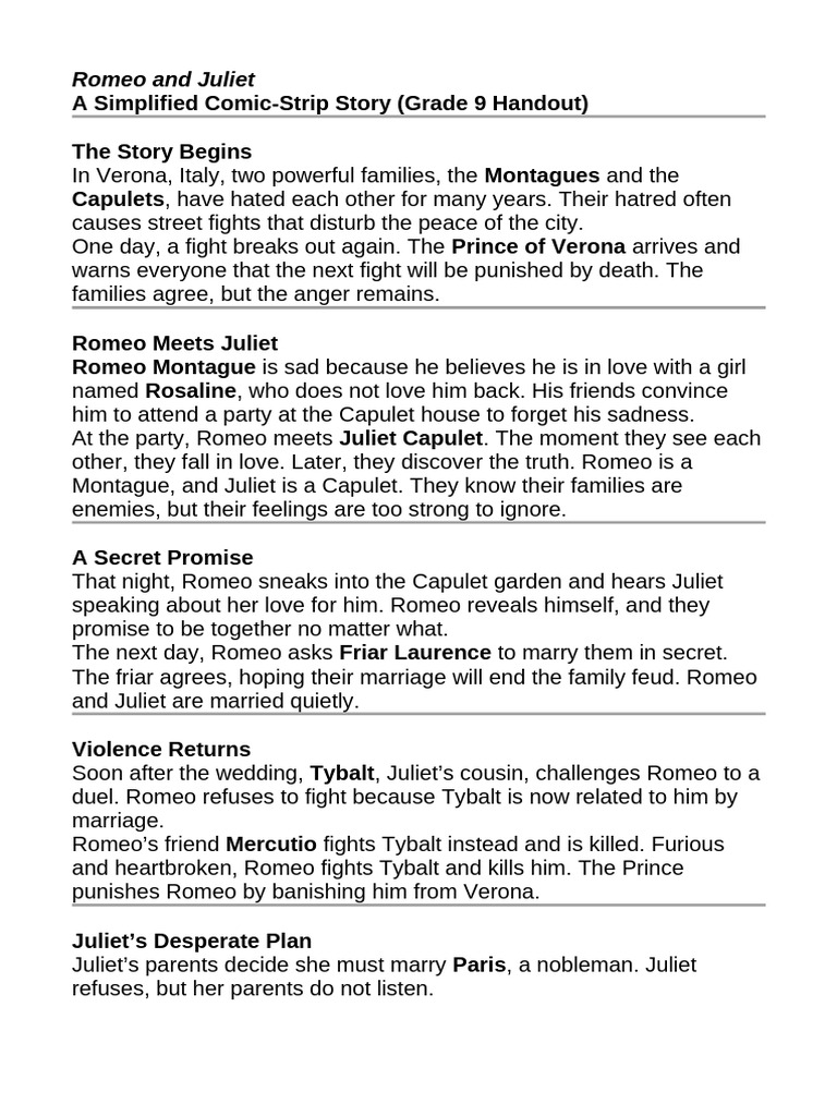 Romeo and Juliet | PDF | Characters In Romeo And Juliet | Romeo And Juliet