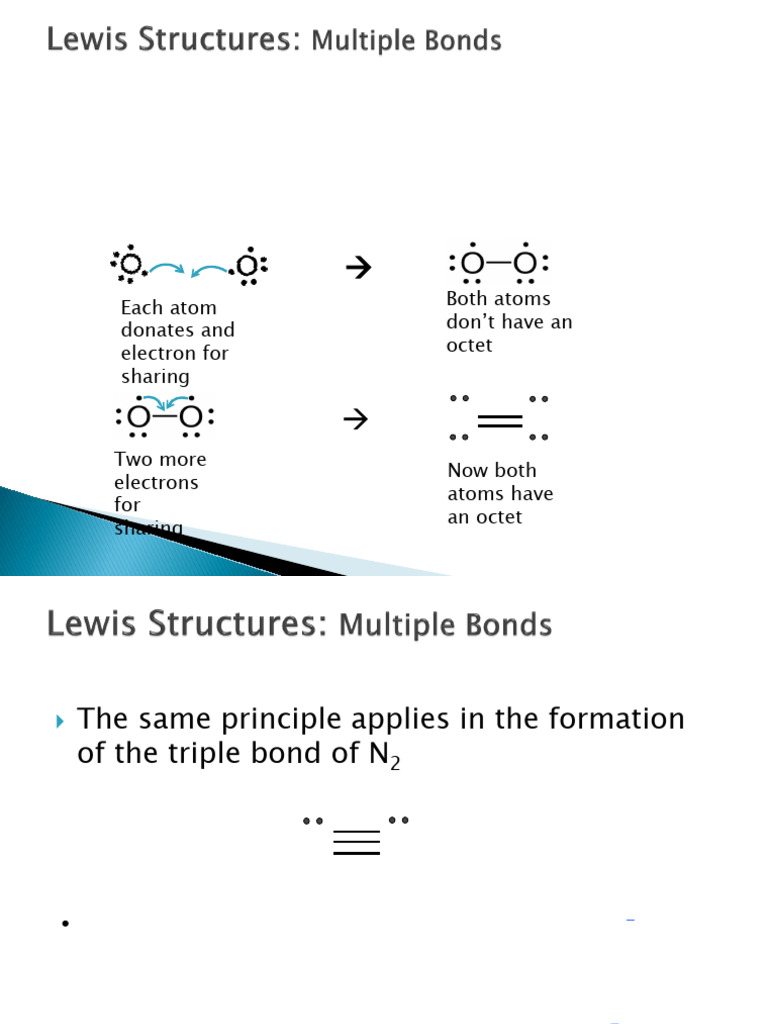 Chemistry Lewis Structure Multiple Bonds Lecture 30 | PDF | Chemical ...