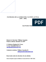 Panorama de La Literatura Tacneña Actual (1995 - 2006)