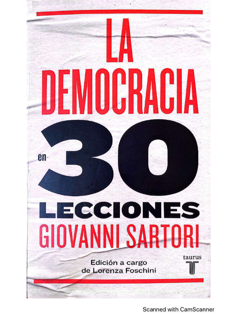 La Demoracia en 30 Lecciones | PDF