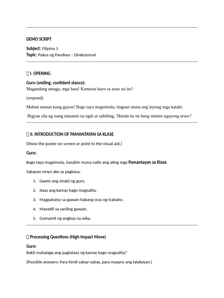 Demo Script | PDF