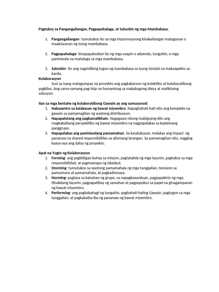 Test Aralin 2 | PDF