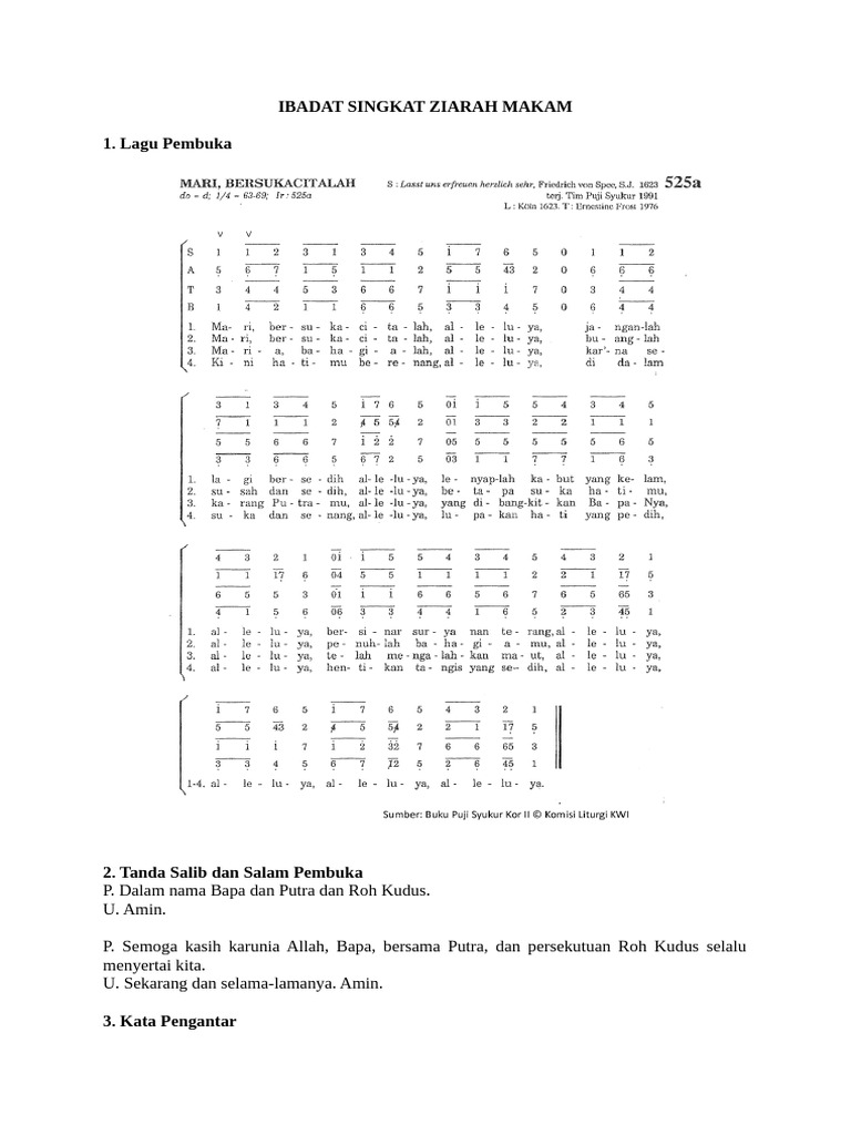 Ibadat Singkat Ziarah Makam-1 | PDF