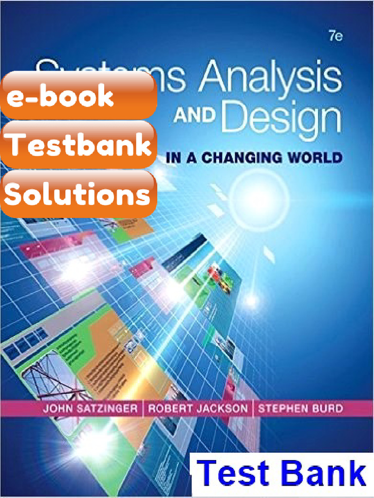 Testbank Systems Analysis and Design in a Changing World 7th Edition ...